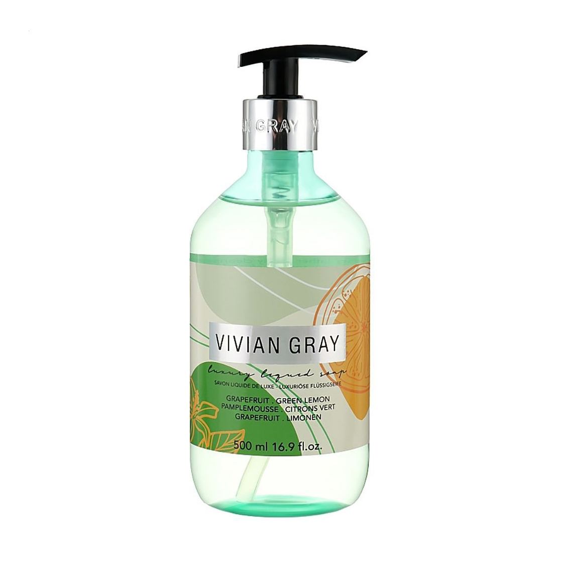 Крем-мило для рук Vivian Gray Luxury Liquid Soap Grapefruit &amp; Green Lemon, 500 мл